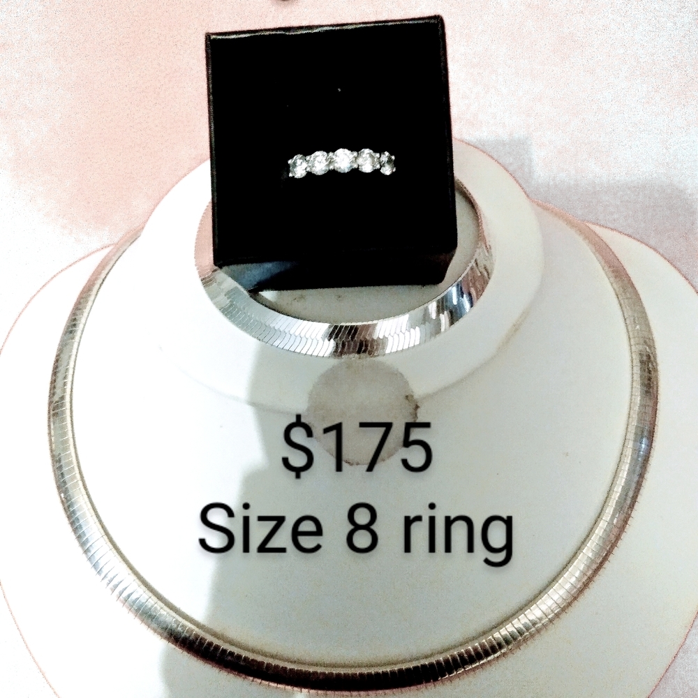 Sterling silver snake necklace and bracelet ser